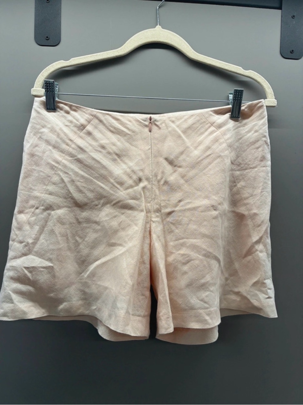 High-Waist Light Pink Bermuda Shorts